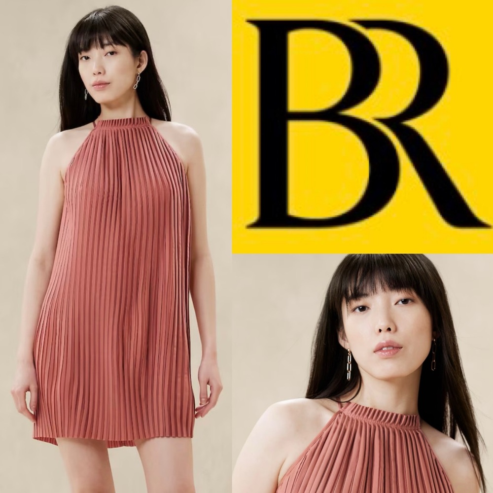 Banana Republic Pleated Mini Dress
